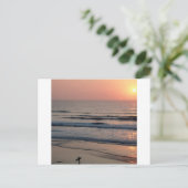 Sunset Del Mar California Briefkaart (Staand voorkant)