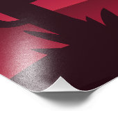 Sunset Desert Cactus Silhouette Art Foto Afdruk (Hoek)