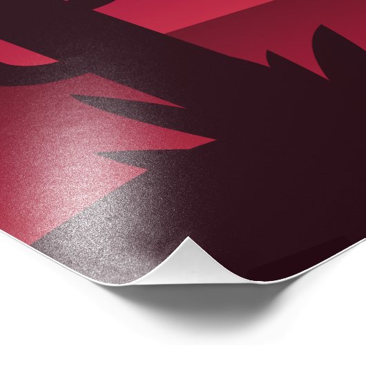 Sunset Desert Cactus Silhouette Art Foto Afdruk (Hoek)