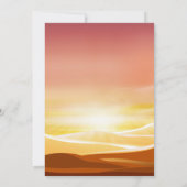Sunset Desert Ramadan Iftar Dinner Invitation Kaart (Achterkant)