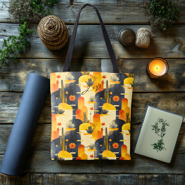 Sunset Desert Scene Wellness Canvas tas