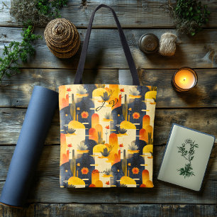 Sunset Desert Scene Wellness Canvas tas