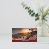 Sunset Desert Visitekaartje (Staand voorkant)