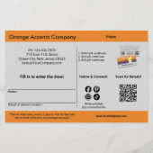 Sunset Design · Dubbelzijdige zomer · Raffle Promo Flyer (Achterkant)