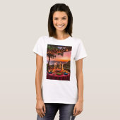 Sunset Design T-shirt voor dames (Voorkant volledig)
