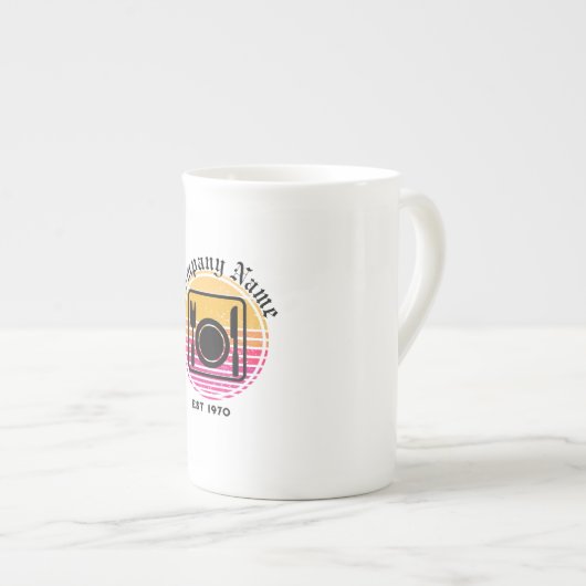 Sunset Diner Coffee Porselein Kop (Voorkant rechts)