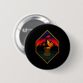Sunset Disc Golf - Bergen Sket Bomen Ronde Button 5,7 Cm (Voorkant /achterkant)