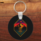 Sunset Disc Golf - Bergen Sket Bomen Sleutelhanger (Voorkant)