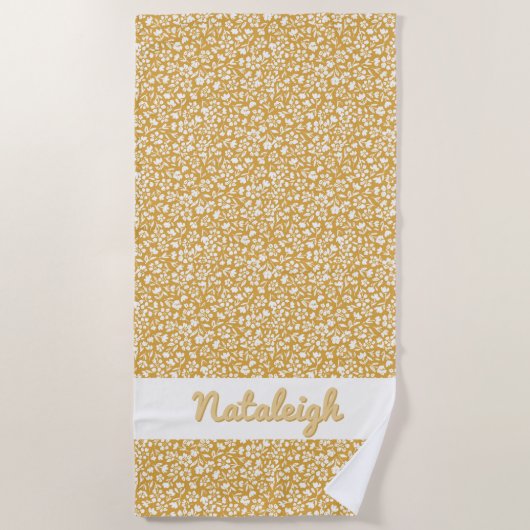 Sunset Ditzy Floral Strandlaken (Voorkant)