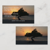 Sunset Divi Divi Tree Visitekaartje (Voorkant / Achterkant)
