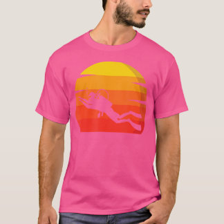 Sunset Diving Funny Scuba Diver Diving T-shirt