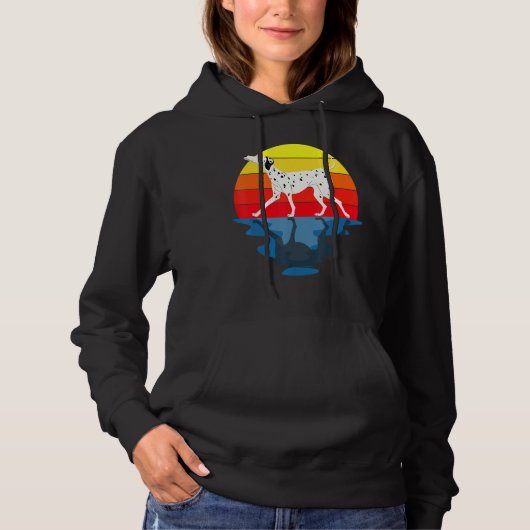 Sunset Dog Dalmatian Hoodie (Voorkant)