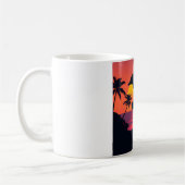 Sunset Dolfijn en Surfer Tropical Beach Koffie Mu Koffiemok (Links)