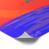 Sunset Dolphins: afdrukken Poster (Hoek)