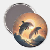 Sunset Dolphins Magnet (Voorkant / Achterkant)