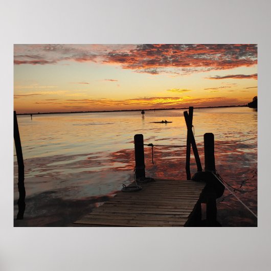 Sunset Dolphins Poster (Voorkant)