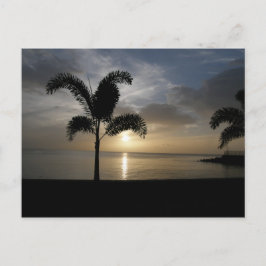 Sunset Dominica Natuur Isle Briefkaart