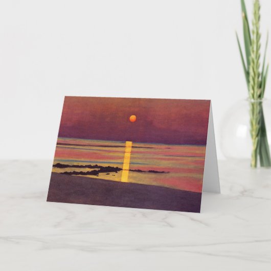 Sunset (door Félix Vallotton) Kaart (Voorkant)