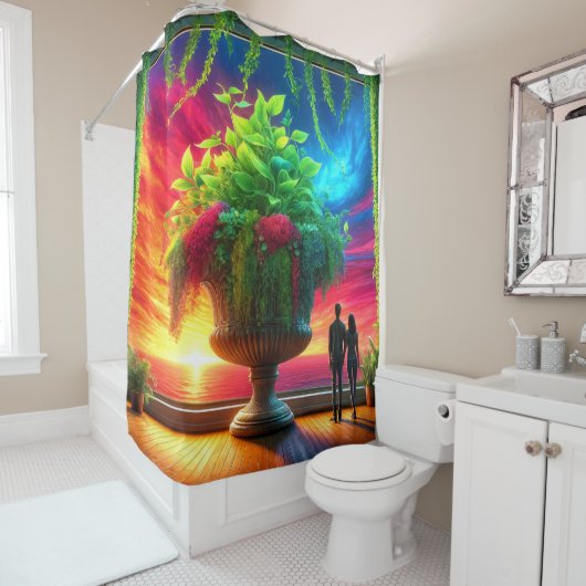 Sunset Douchegordijn (In situ)