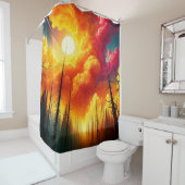 Sunset Douchegordijn (In situ)