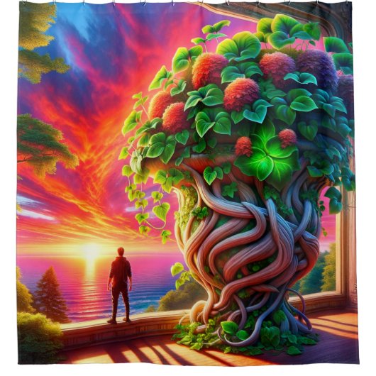 Sunset Douchegordijn (Voorkant)