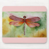 Sunset Dragonfly Muismat (Voorkant)