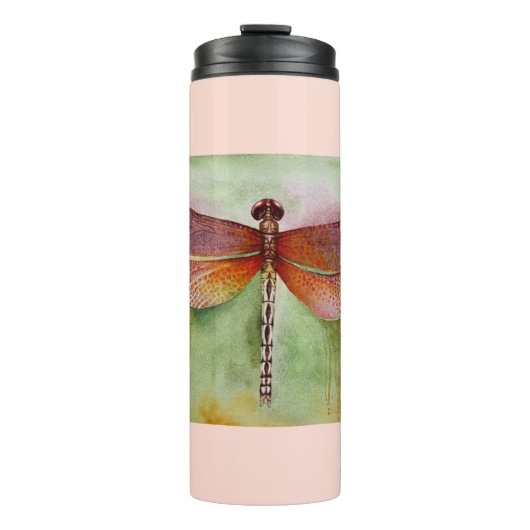 Sunset Dragonfly Thermosbeker (Voorkant)