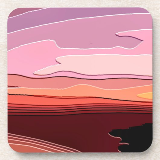 SUNSET DRANKJES ONDERZETTER (Voorkant)