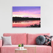 Sunset Dream over de Delaware Canvas Afdruk (Insitu (Woonkamer))
