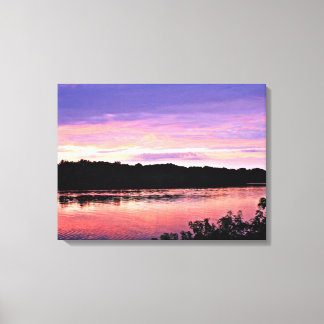Sunset Dream over de Delaware Canvas Afdruk