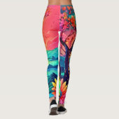 Sunset Dreamer bij de rivier Leggings (Achterkant)