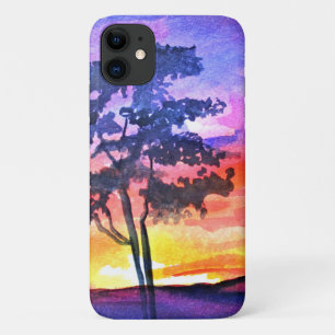 Sunset Dreaming landscape waterverf Case-Mate iPhone Case