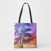 Sunset Dreaming landscape waterverf Tote Bag (Voorkant)