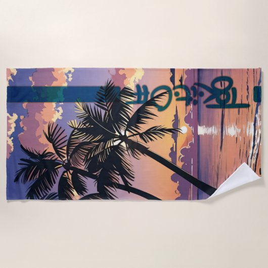 Sunset Dreams Strandlaken (Voorkant)