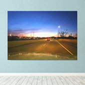 Sunset Drive Canvas Afdruk (Insitu (Houten vloer))