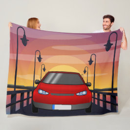 Sunset Drive Fleece Deken