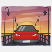 Sunset Drive Fleece Deken (Voorkant (Horizontaal))