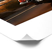 Sunset Drive Luxe Wegreis Grafisch Perfect Poster (Hoek)