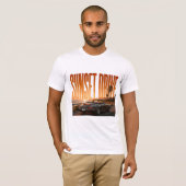 Sunset Drive Luxe Wegreis Grafisch T-shirt (Voorkant volledig)
