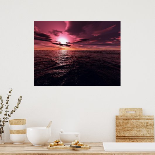Sunset Dromer Poster (Keuken)