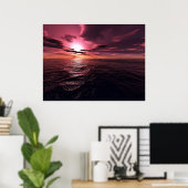 Sunset Dromer Poster (Thuiskantoor)