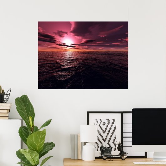 Sunset Dromer Poster (Thuiskantoor)
