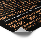 Sunset Drone Silhouette, Drone Rental Company Poster (Hoek)