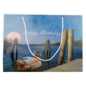 Sunset Duck Happy Birthday Groot Cadeauzakje (Achterkant)