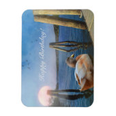 Sunset Duck Happy Birthday Magneet (Verticaal)