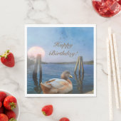 Sunset Duck Happy Birthday Servet (Insitu)