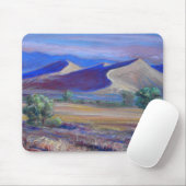 Sunset Dunes, Distant Mountains en Trees Mousepad Muismat (Met muis)