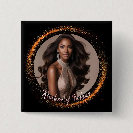 Sunset Dust Pageant Button (Voorkant)