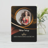Sunset Dust Premium Pageant Promo Card Kaart (Staand voorkant)