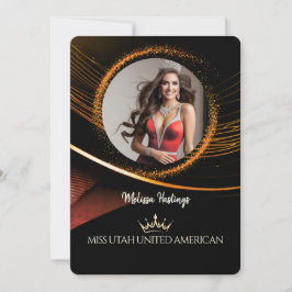 Sunset Dust Premium Pageant Promo Card Kaart